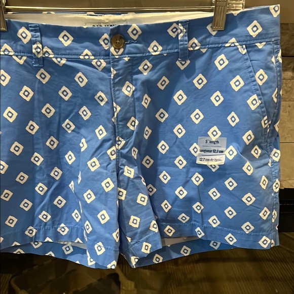NWOT Old Navy Blue Patterned Women's Shorts size 12 - Picture 8 of 14